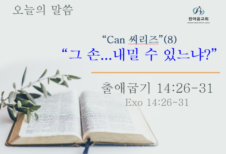 Read more about the article ” Can 씨리즈(8) 그 손… 내밀 수 있느냐? ” 082524